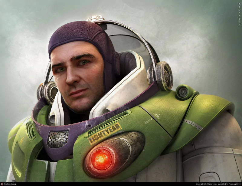 Buzz Lightyear movie Toy Story Realistic space suit Image