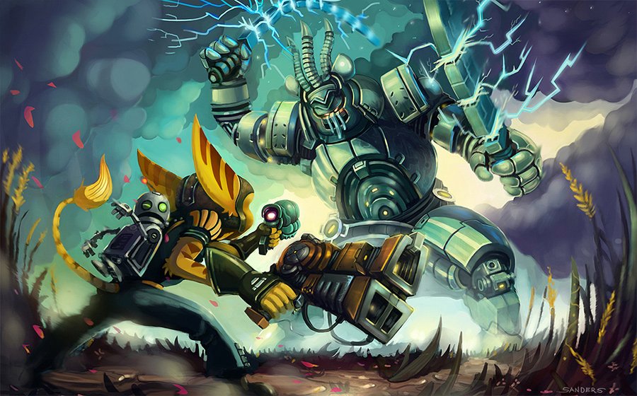 Download Clank (Ratchet & Clank) Ratchet (Ratchet & Clank) Video Game Ratchet & Clank Mech Art