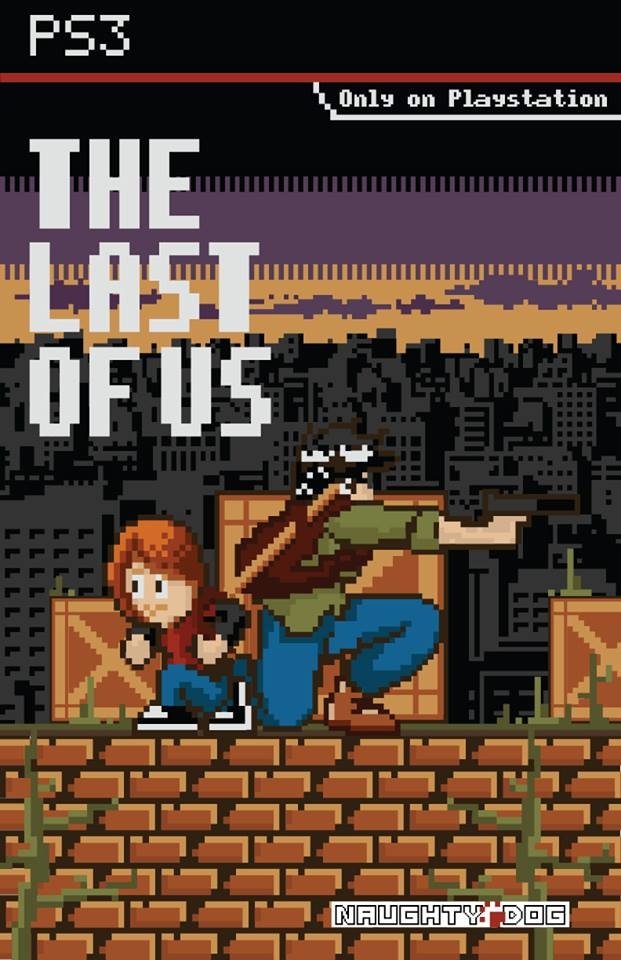 Download Video Game The Last Of Us Pixel Art Video Game Cover Playstation 3 Art