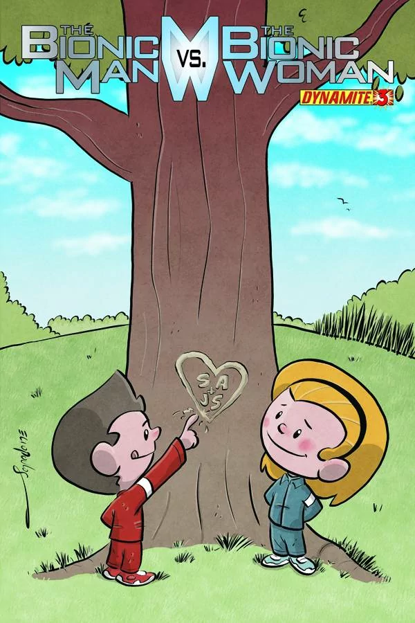 Comic the bionic man vs. the bionic woman Image