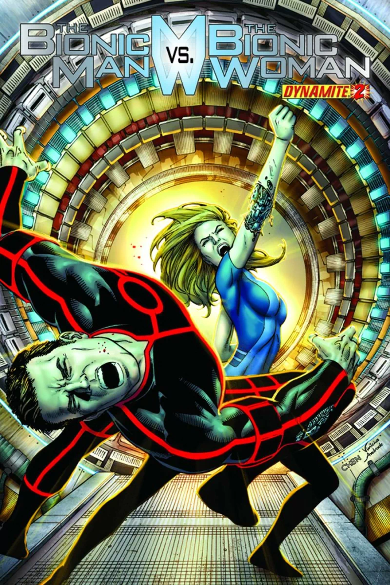 Comic the bionic man vs. the bionic woman Image