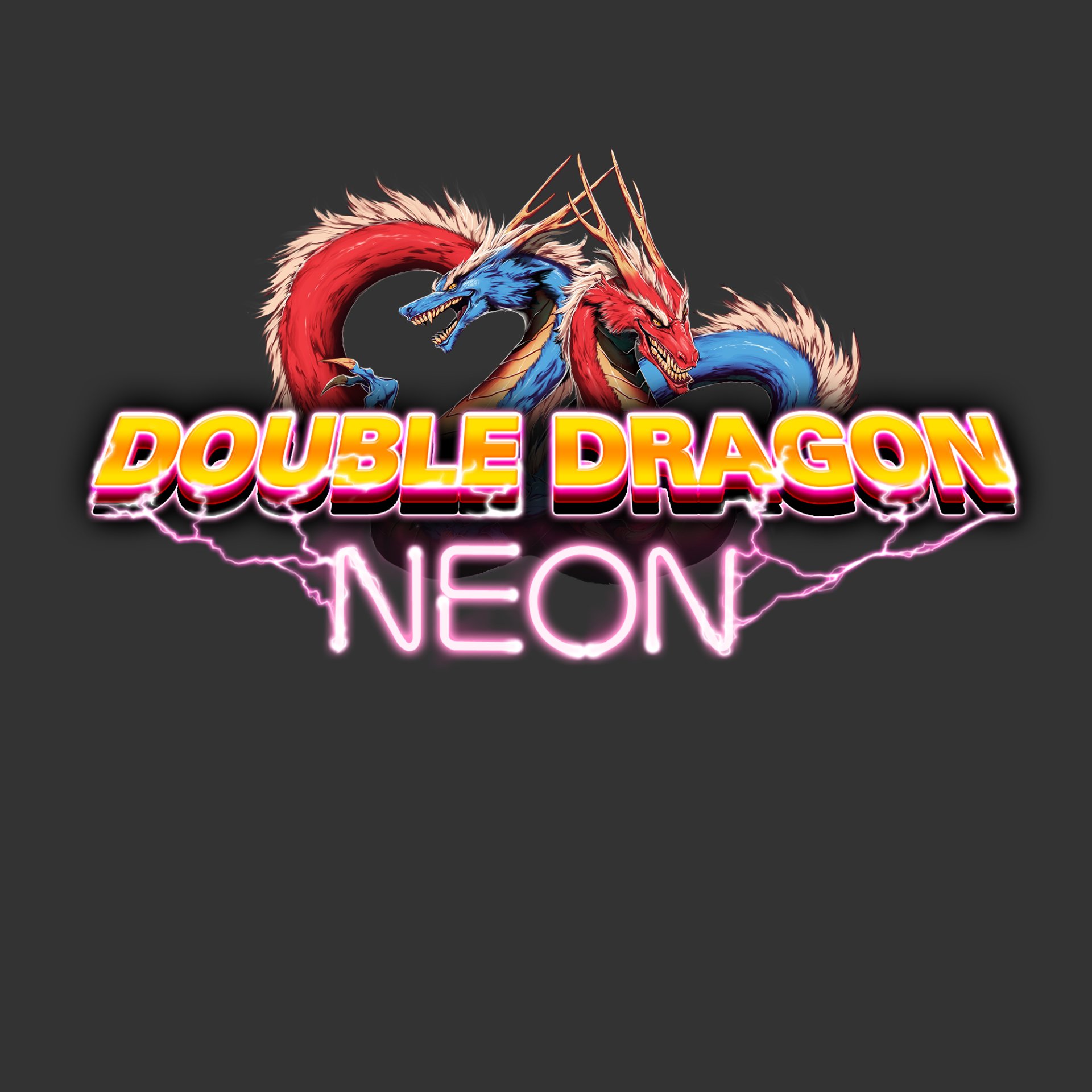 Double Dragon Neon Art