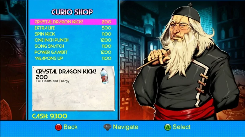 video game double dragon neon Curio Shop Game Menu currency Image