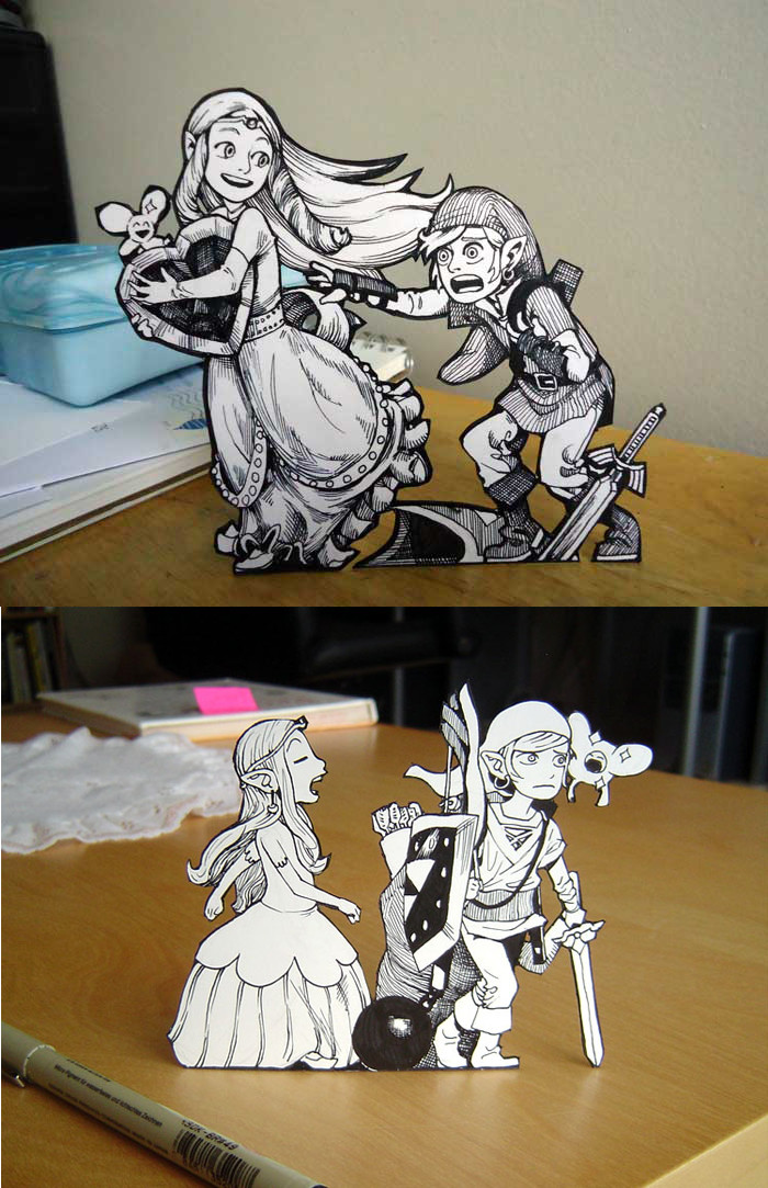 Zelda Paper Art