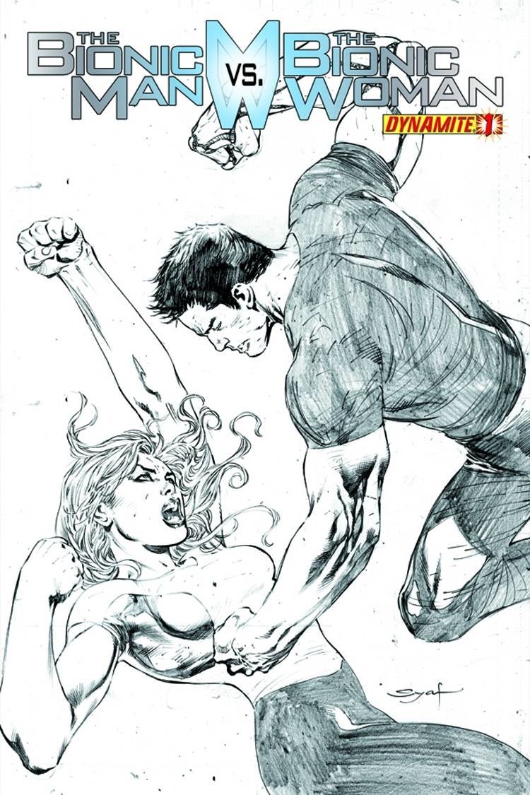 Download Comic The Bionic Man Vs. The Bionic Woman Art