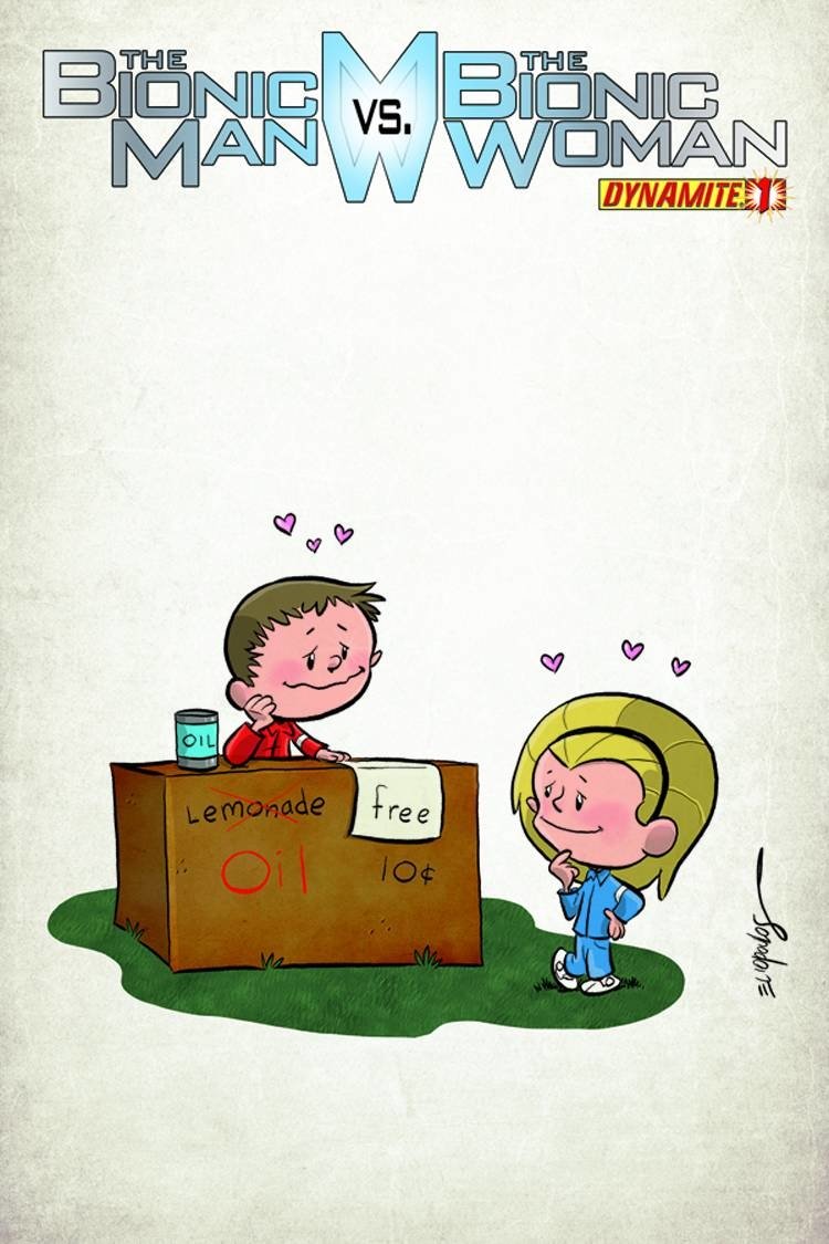 Download Comic The Bionic Man Vs. The Bionic Woman Art