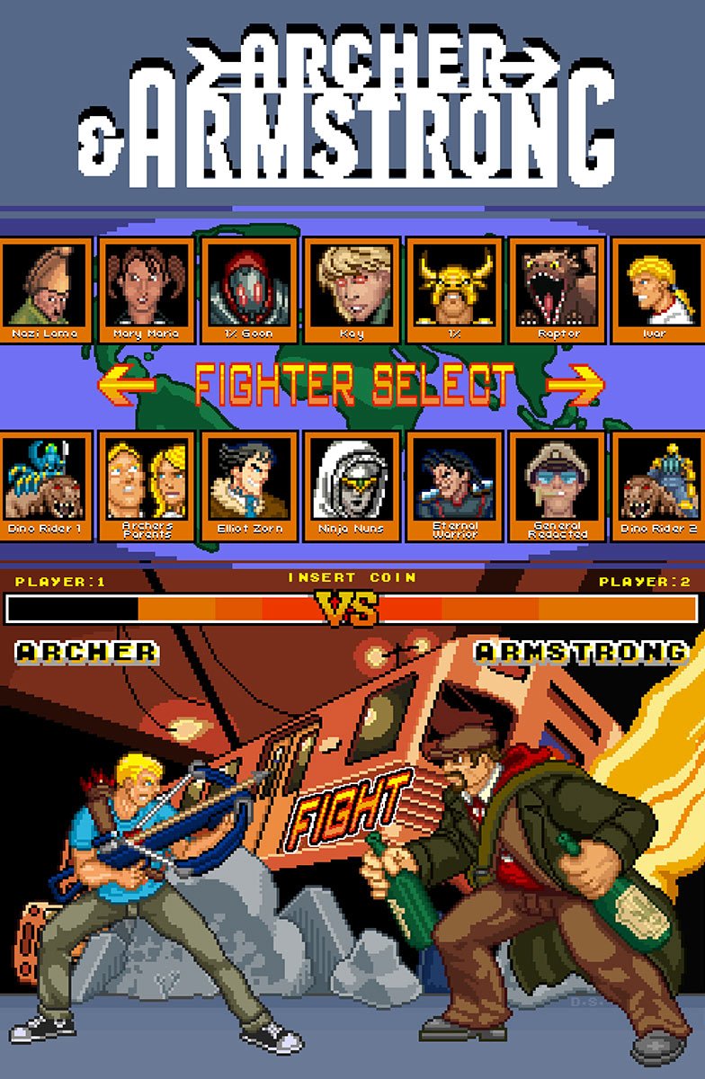 Download Comic Archer & Armstrong Art