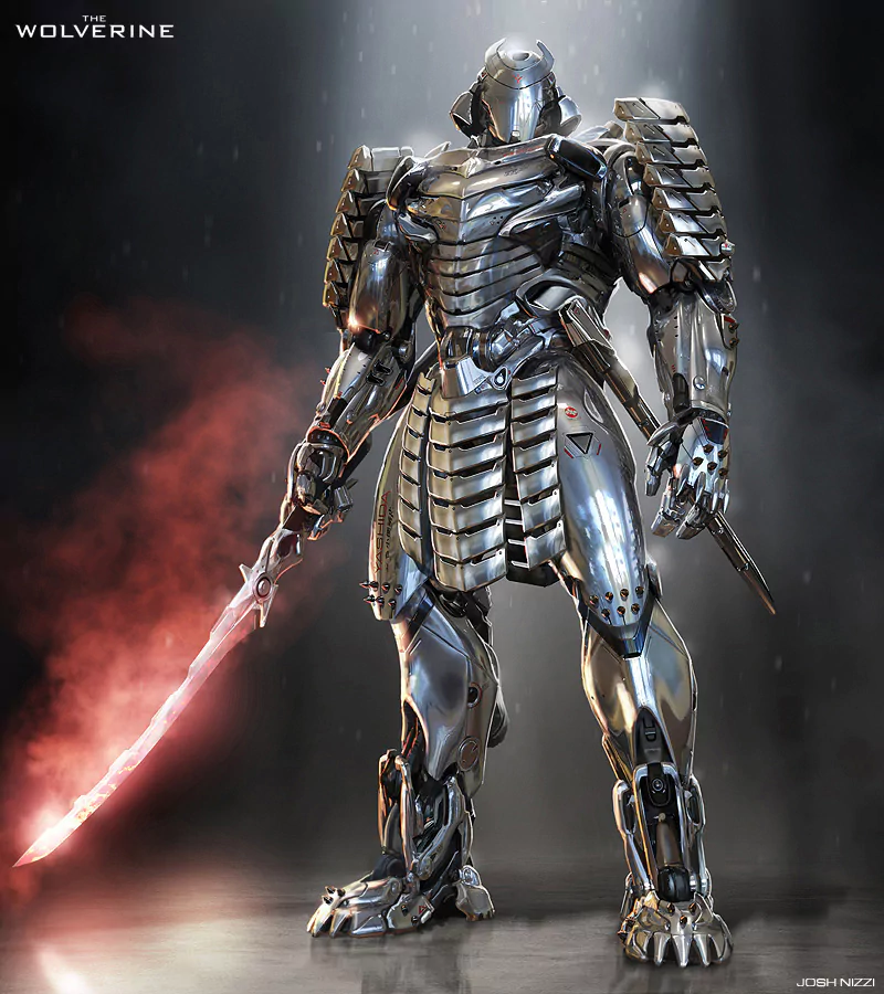 Comic Silver Samurai Image