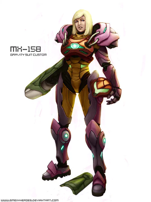 video game Metroid Samus Aran Gravity Suit Nintendo Image
