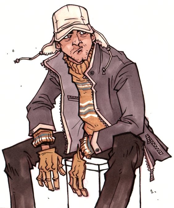 Download Artistic Men Character Design Illustration Winter Outfit Art