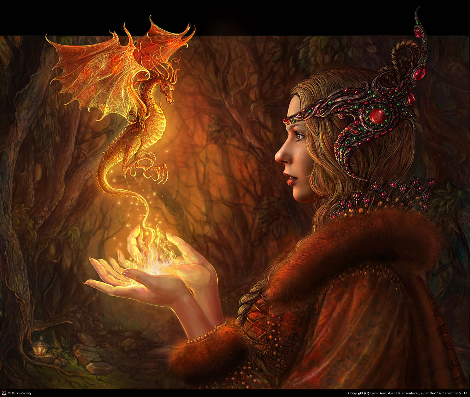 Fantasy Dragon Art by Alena Klementeva