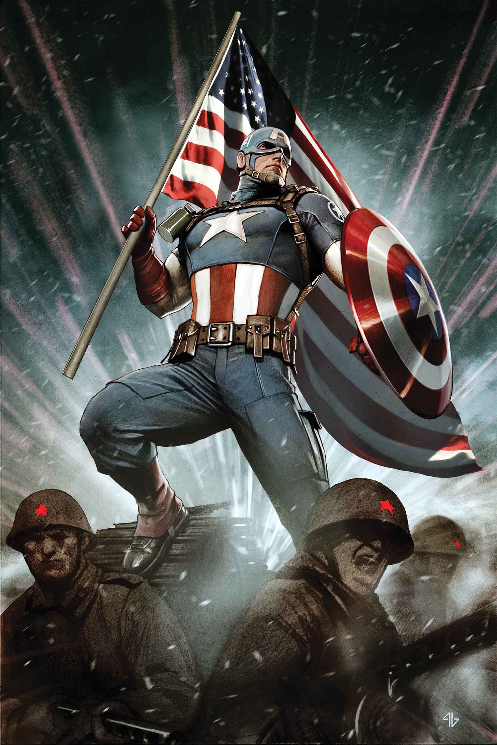 Captain America Comic Art