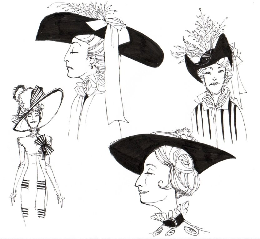 Download Woman Artistic Fashion Vintage Hat Art