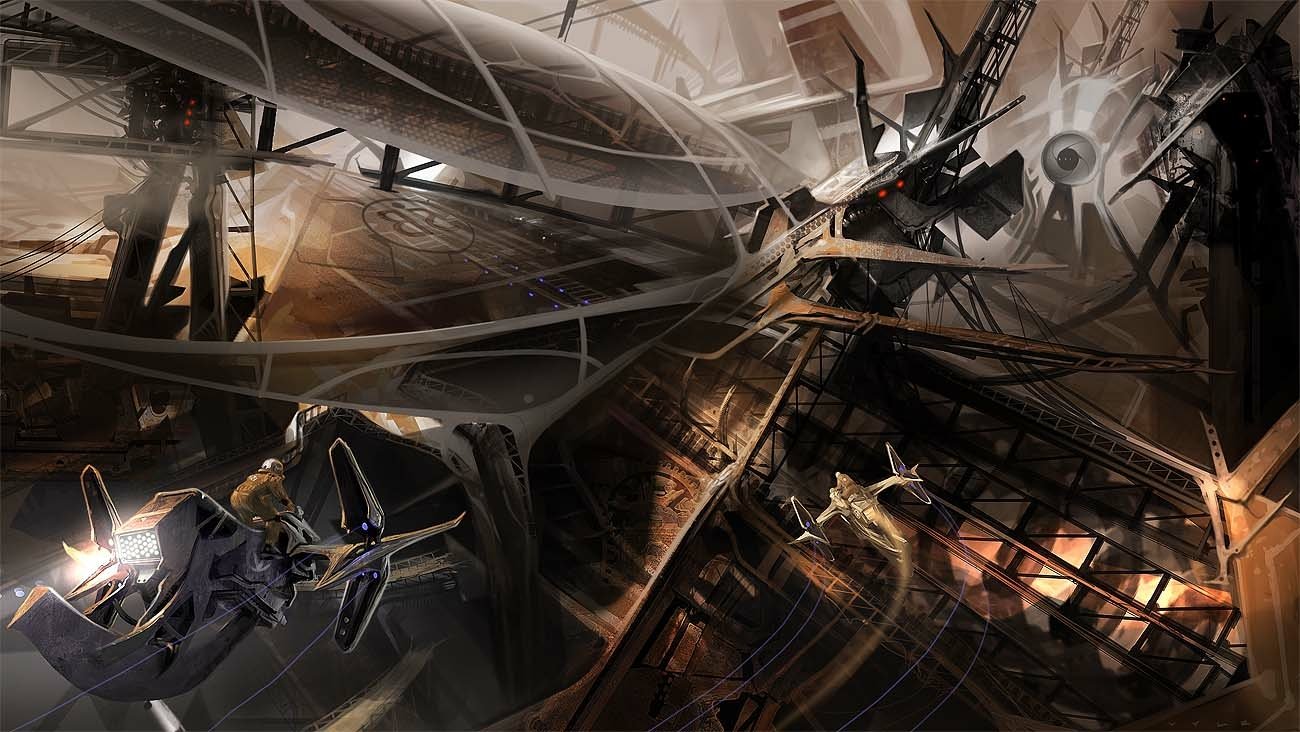 Download Sci Fi Apocalyptic Spacecraft Concept Art Futuristic Art