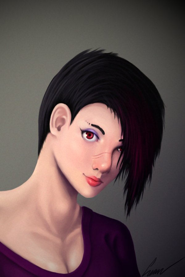 Girl Portrait by redchaos