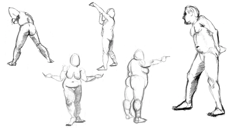 artistic Artwork figure drawing anatomy sketches human form Image