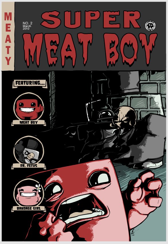 Download Video Game Super Meat Boy Art