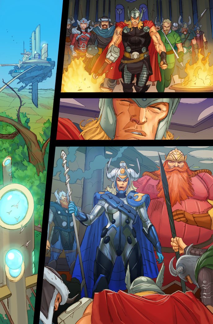 Download Comic Thor: God Of Thunder Art