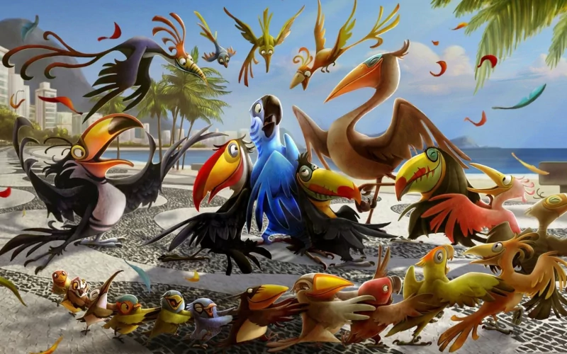 movie Rio bird animation tropical Image