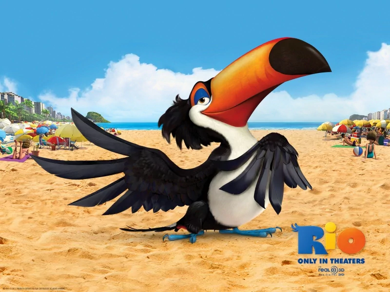 movie Rio toucan beach animated movie Image