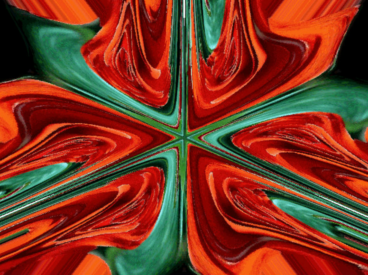 fractal_ red scarf  by Hattie