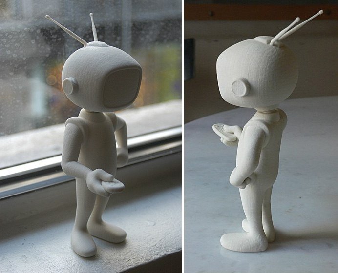 Download 3D Man Made Guavaroo Figurine Robot Art