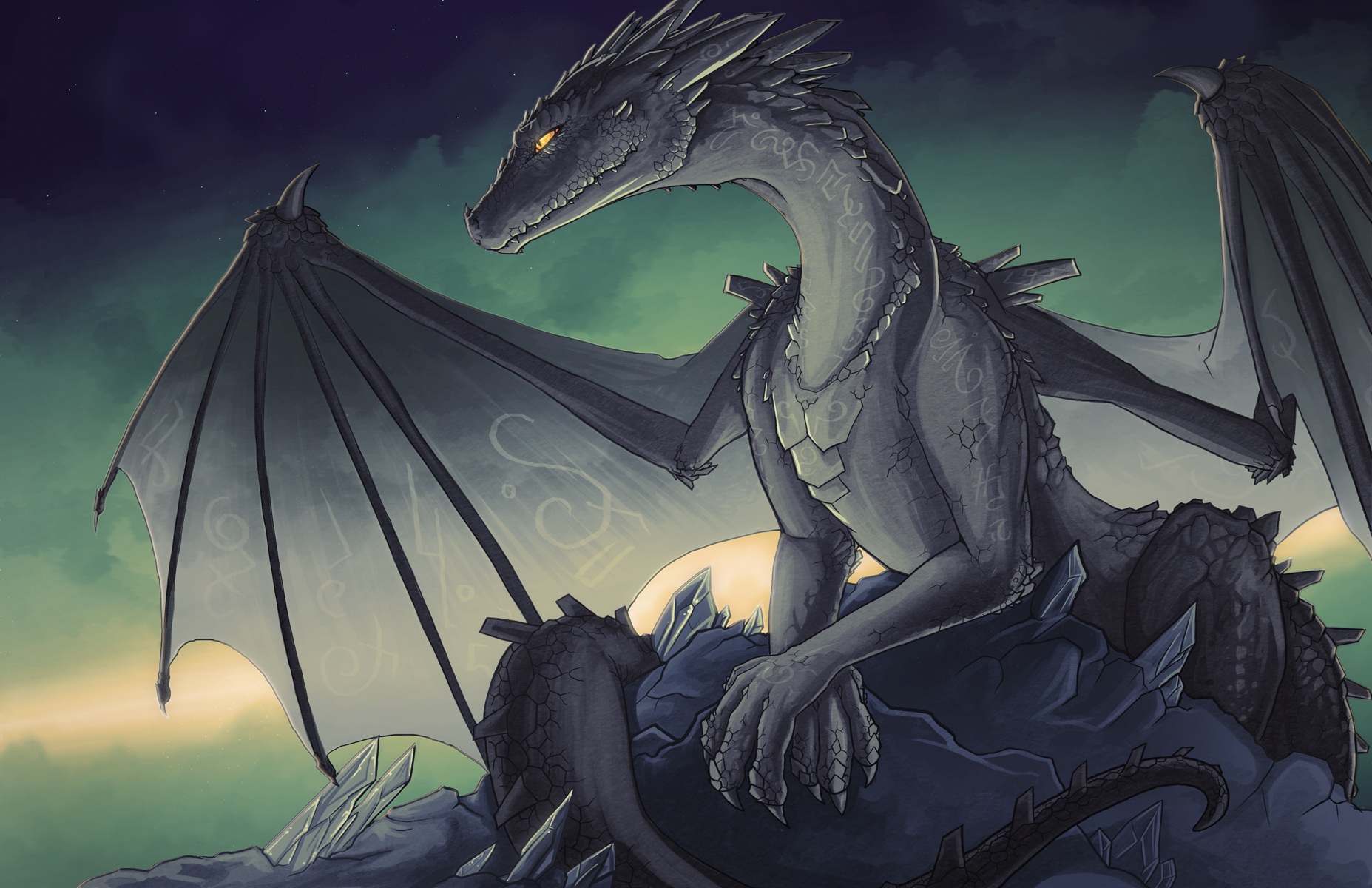 Fantasy Dragon Art by Reilly Brown