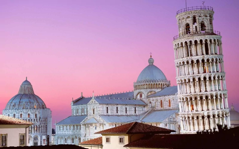 man made Leaning Tower of Pisa Image