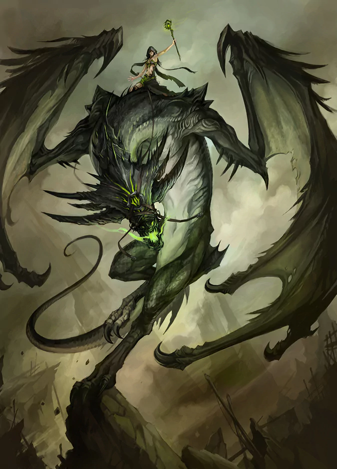 fantasy dragon green dragon Image