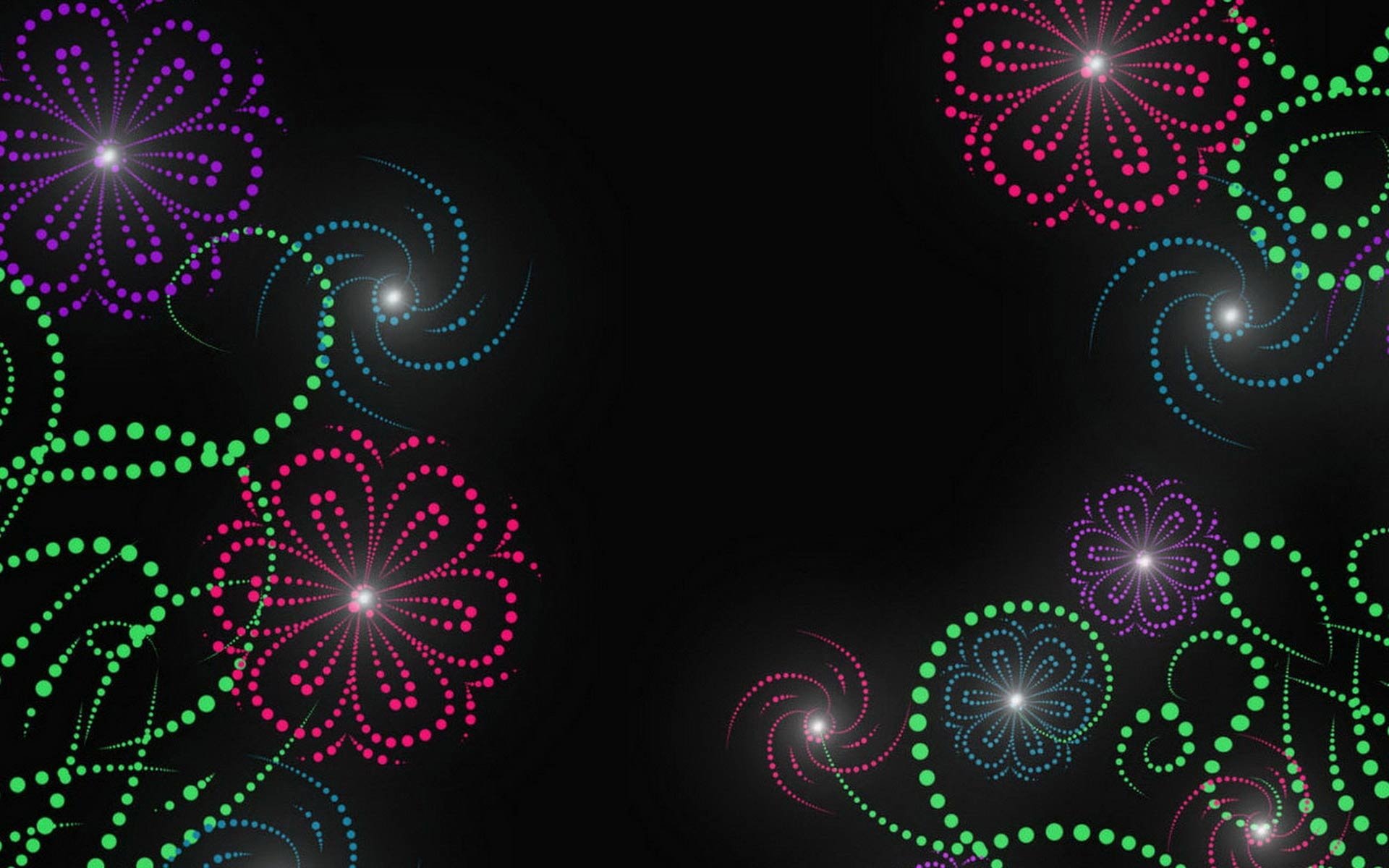 Radiant Blooms: An Artistic Floral Dance in the Dark