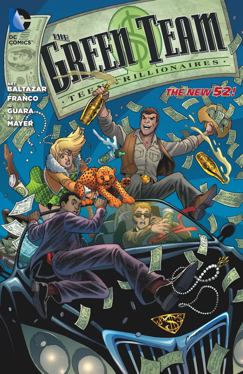 Comic the green team: teen trillionaires Image