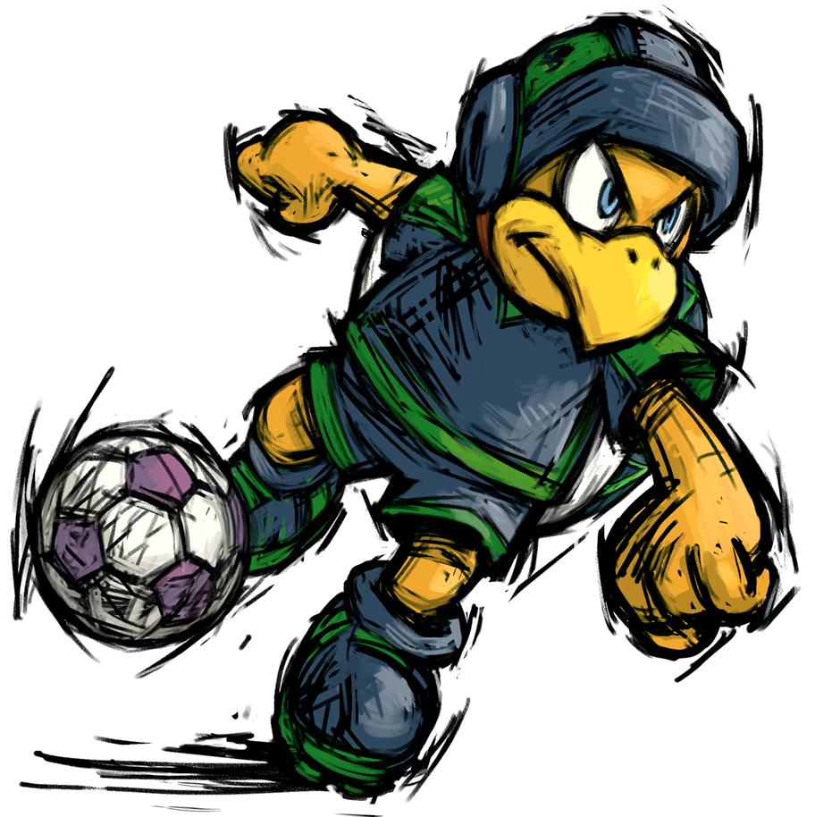 Download Hammer Bro Video Game Mario Super Srikers Soccer Cartoon Art