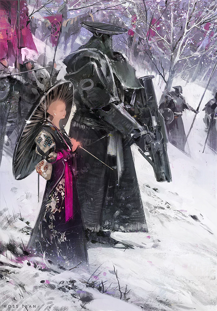  Umbrella Lady by art by Ross Tran / Pasadena, CA, USA