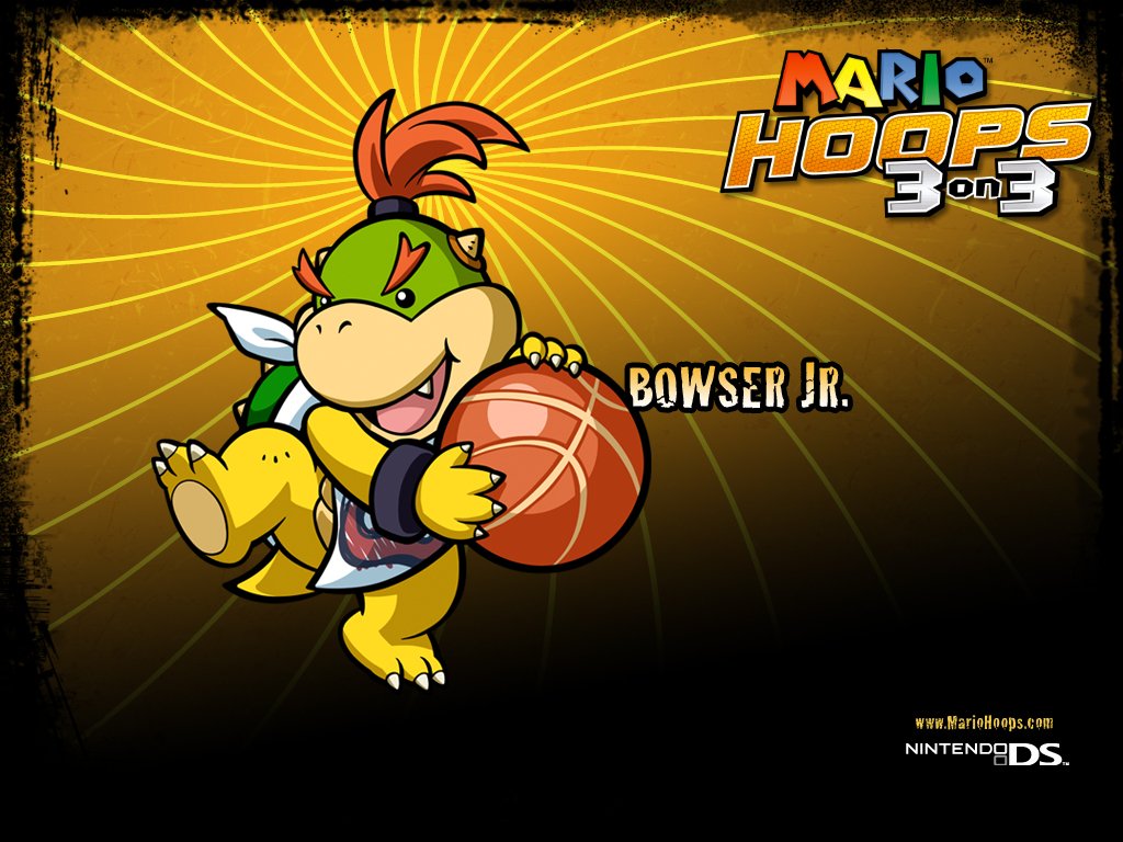 Download Bowser Jr. Video Game Mario Basketball Nintendo DS Art