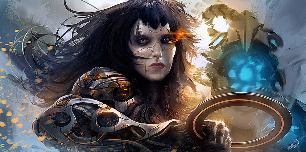 Sci Fi Women Warrior Art