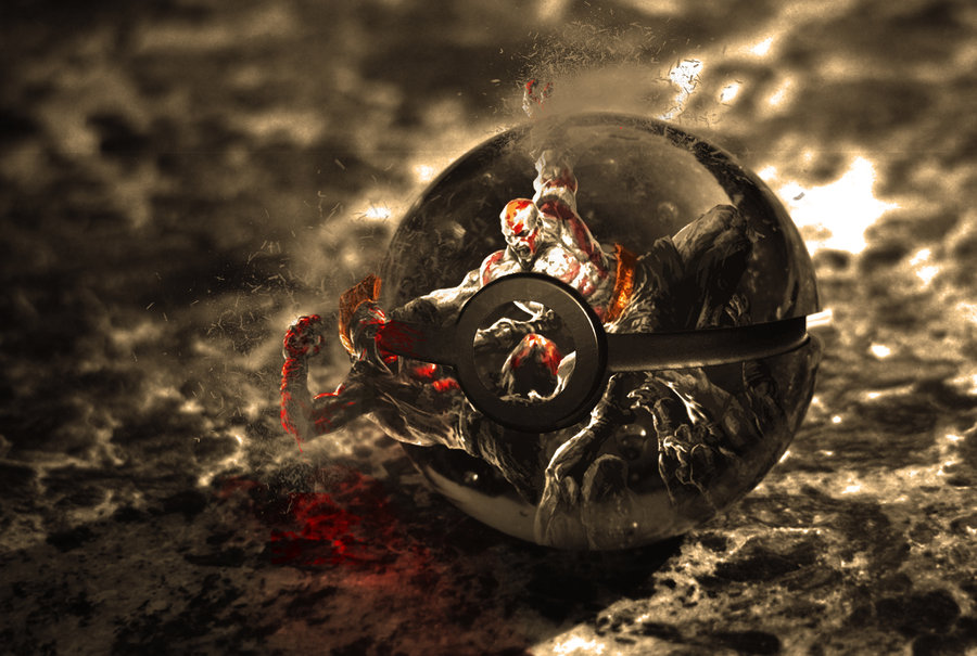 The pokeball of Kratos by wazzy88