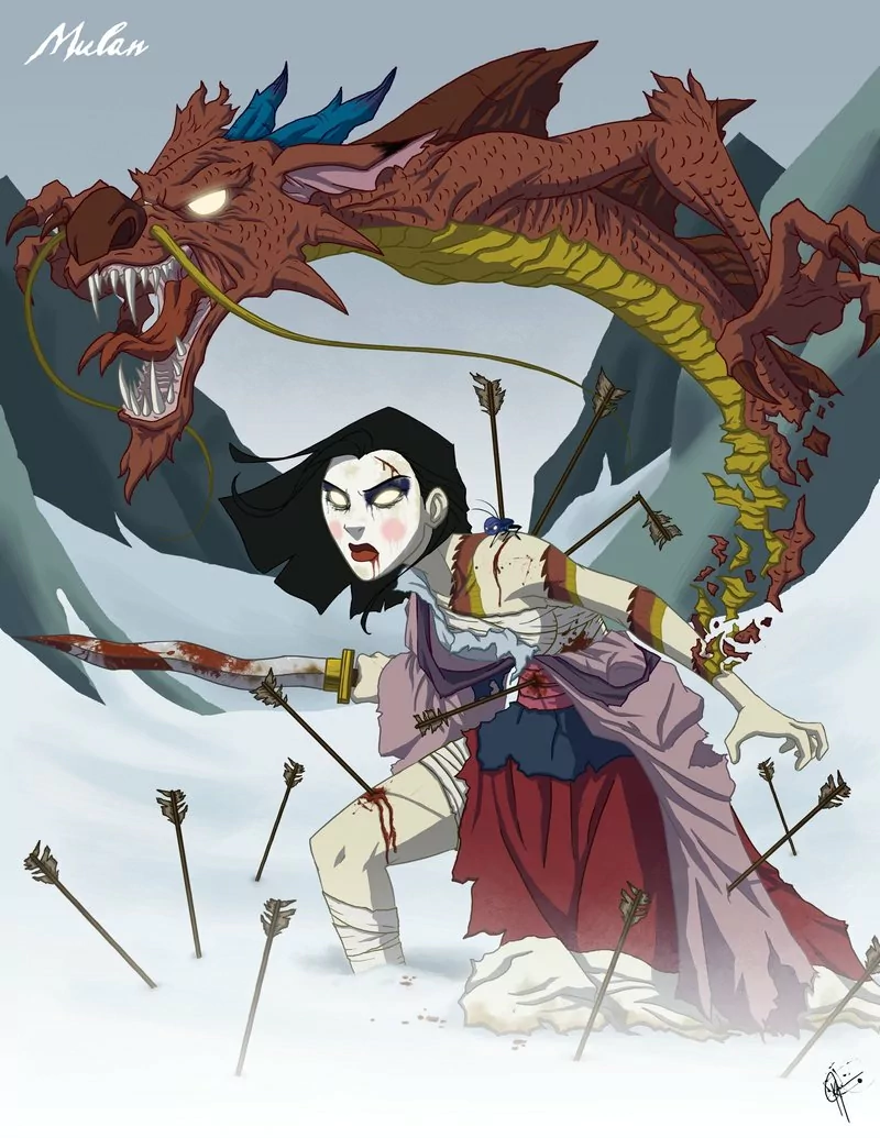  Twisted Mulan by jeftoon01.deviantart.com