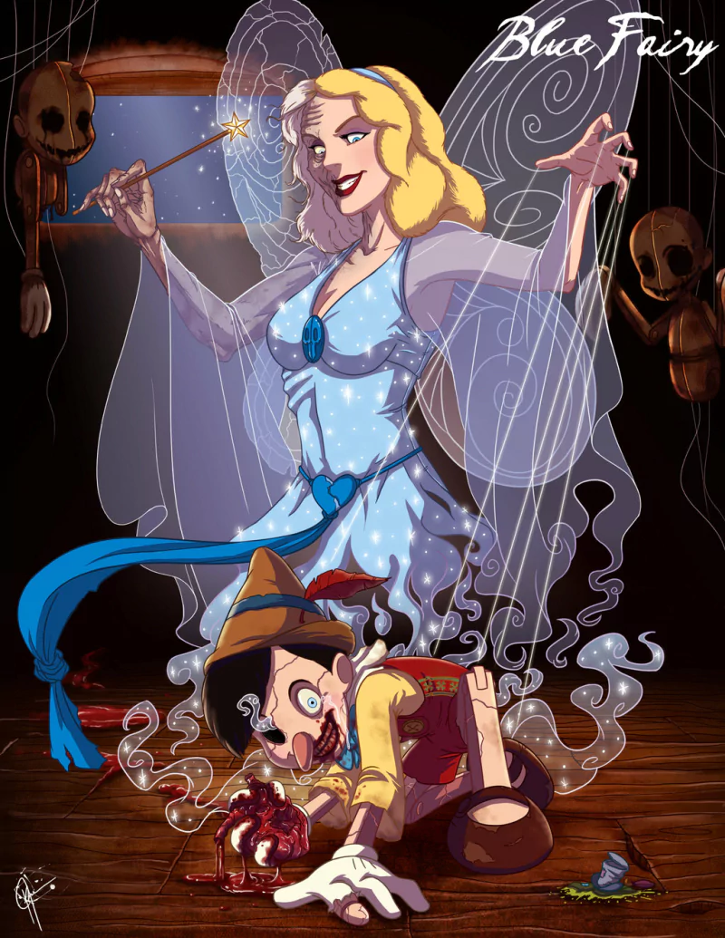  Twisted Blue Fairy by jeftoon01.deviantart.com