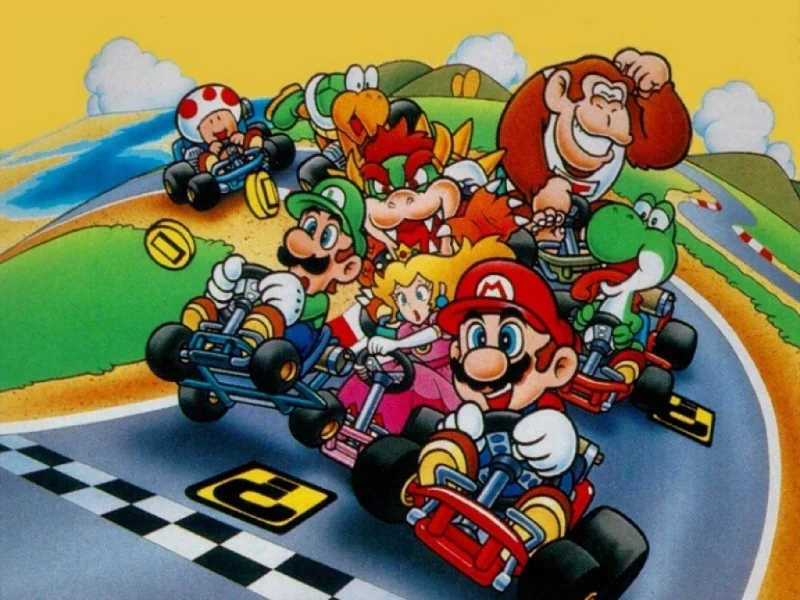 kart Mario video game Super Mario Kart Image