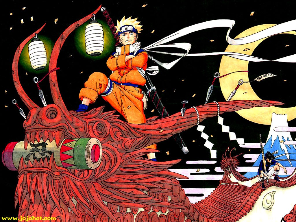Naruto & Sasuke by Masashi Kishimoto