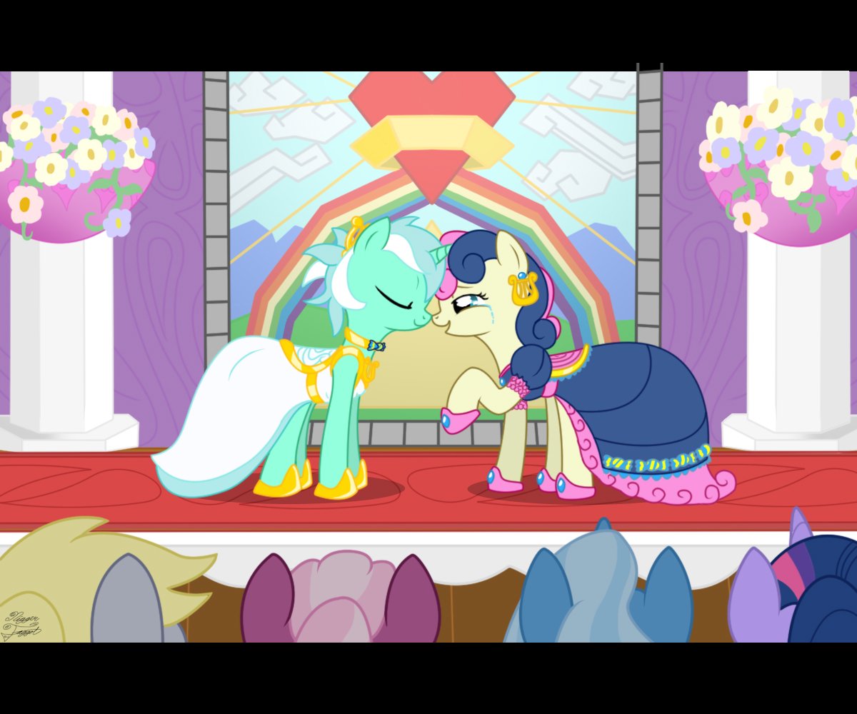Download Wedding Lyra Heartstrings Derpy Hooves Sweetie Drops Twilight Sparkle Cheerilee (My Little Pony) TV Show My Little Pony Art