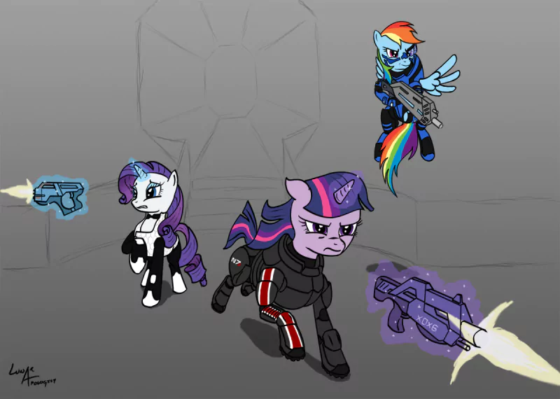 Rainbow Dash Mass Effect Rarity (My Little Pony) Twilight Sparkle TV Show My Little Pony Image