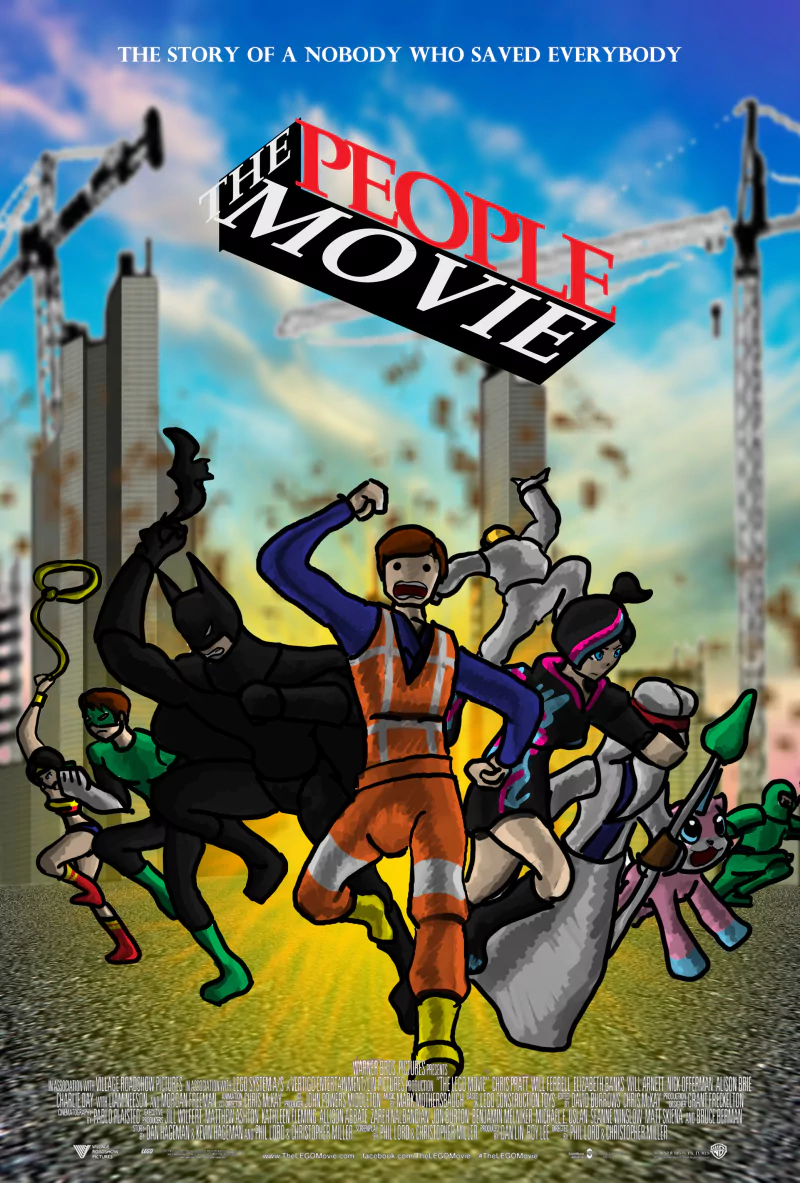 Hal Jordan Lloyd Garmadon unicorn Wyldstyle (The LEGO Movie) Emmet (The Lego Movie) cat Vitruvius (Lego Movie) Unikitty (Lego Movie) Benny (The Lego Movie) Green Lantern Wonder Woman Batman movie The Lego Movie Image