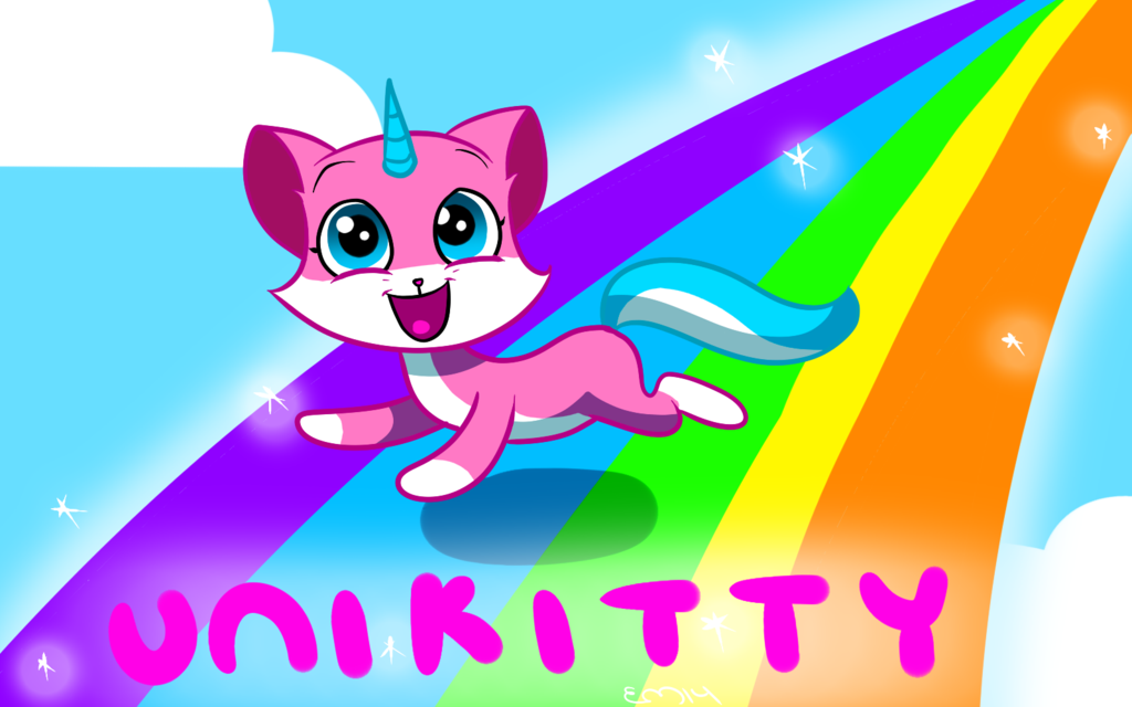 Download Rainbow Unicorn Cat Unikitty (Lego Movie) Movie The Lego Movie Art