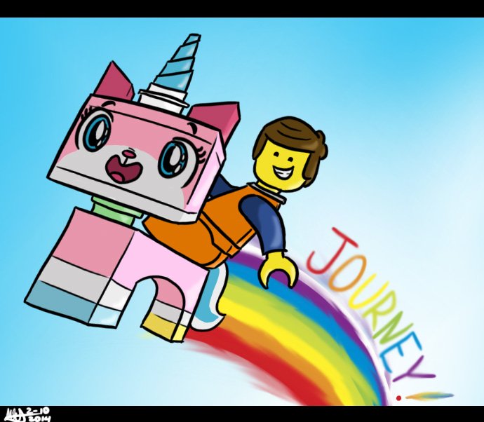 Unikitty fashion and emmet