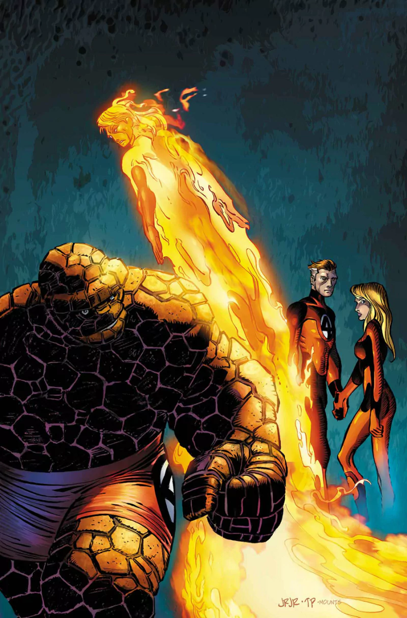 Reed Richards Susan Storm Johnny Storm Ben Grimm Mister Fantastic Invisible Woman Human Torch (Marvel Comics) Thing (Marvel Comics) Comic Fantastic Four Image