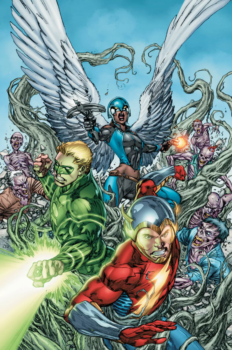 Earth-Two (DC Comics) DC Comics Kendra Sanders Jay Garrick Flash Hawkgirl (DC Comics) Alan Scott (DC Comics) Green Lantern Comic earth 2 Image