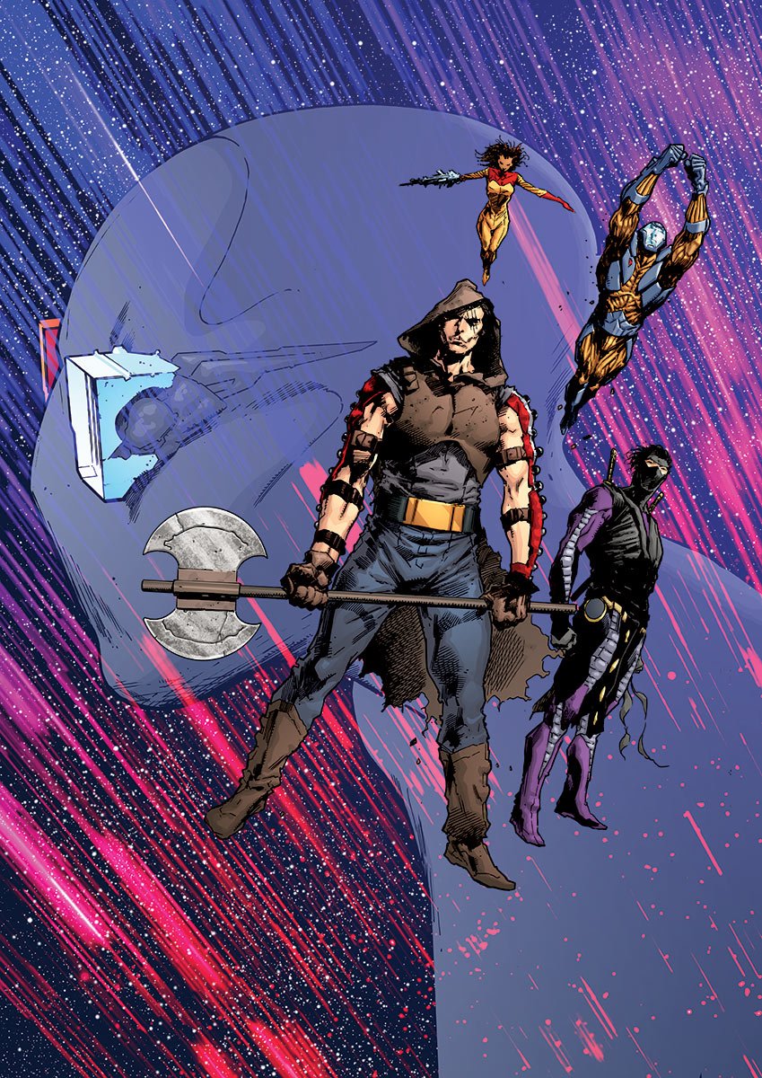 Download Comic Armor Hunters Art