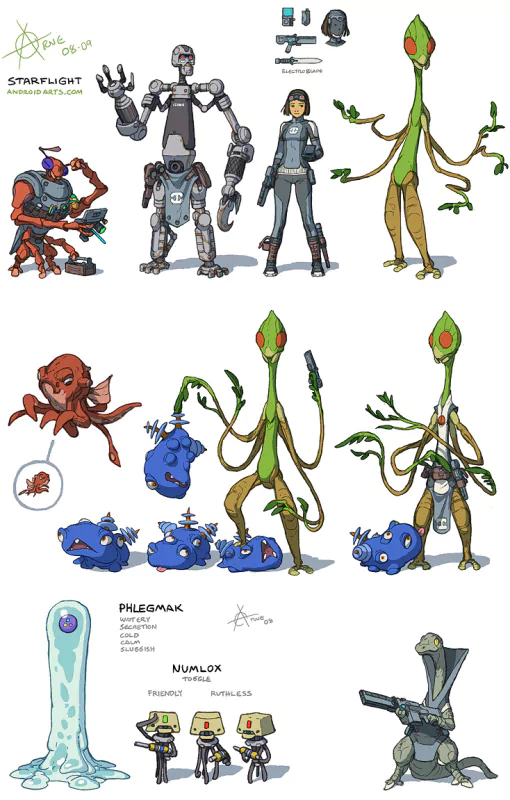  Starflight redesigns by Arne