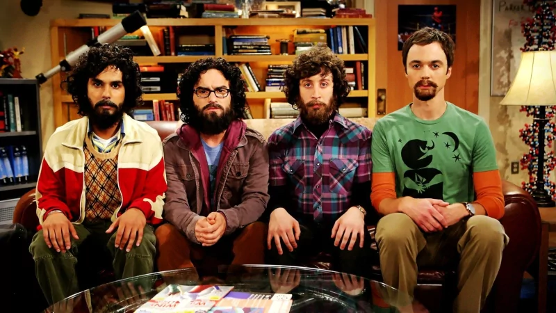 Simon Helberg Jim Parsons Johnny Galecki Kunal Nayyar Sheldon Cooper Howard Wolowitz Leonard Hofstadter Raj Koothrappali TV Show The Big Bang Theory Image
